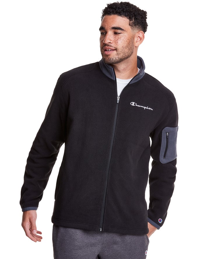 Champion Jas Heren - Zwart - Polar Fleece Full Zip ( 675384-HEO )